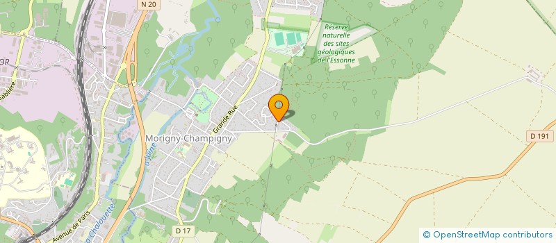 localisation de l'entreprise MADAME MATHILDE CORMIER  MORIGNY-CHAMPIGNY