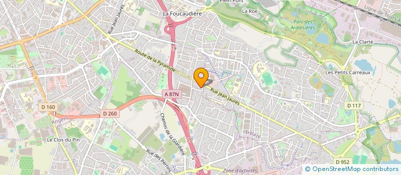 localisation de l'entreprise MADAME MATHILDE COUE  LES PONTS-DE-CE