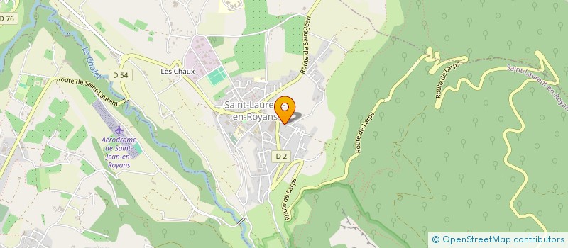 localisation de l'entreprise MADAME MATHILDE COURAUD-ISSELE  SAINT-LAURENT-EN-ROYANS