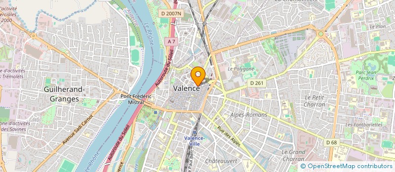 localisation de l'entreprise MADAME MATHILDE COURBET  VALENCE