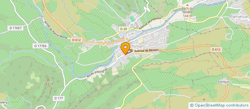 localisation de l'entreprise MADAME MATHILDE COUSTEL  SAINT-CHINIAN