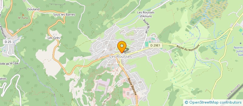 localisation de l'entreprise MADAME MATHILDE CRETIN  LES ROUSSES