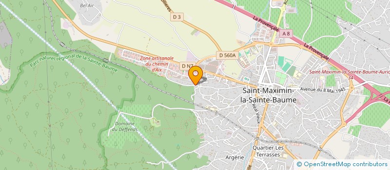 localisation de l'entreprise MADAME MATHILDE CRONIER à SAINT-MAXIMIN-LA-SAINTE-BAUME