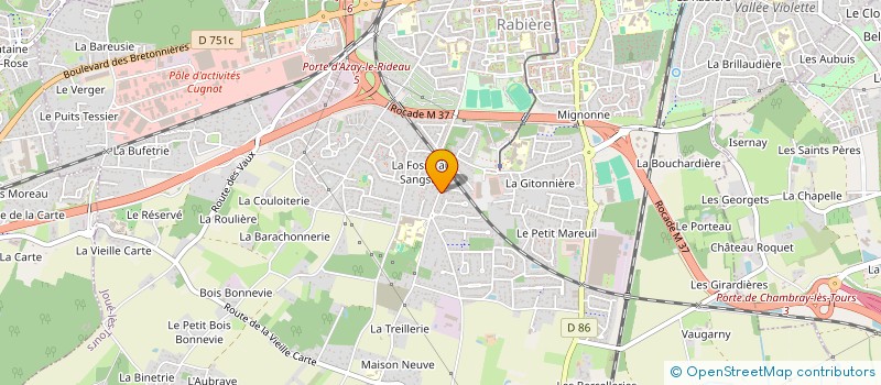 localisation de l'entreprise MADAME MATHILDE CROUZET à JOUE-LES-TOURS