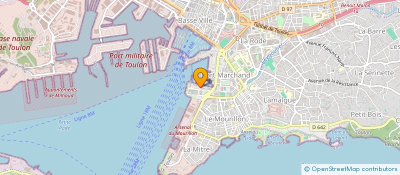 localisation de l'entreprise MADAME MATHILDE CRUTCHELAR  TOULON