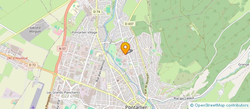 localisation de l'entreprise MADAME MATHILDE CUENOT  PONTARLIER