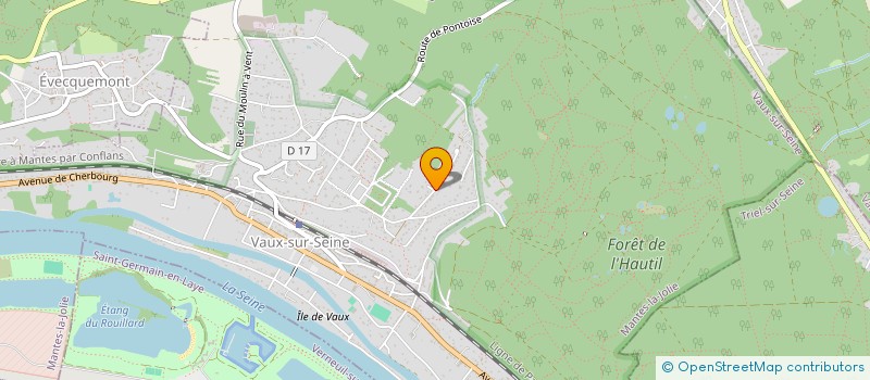 localisation de l'entreprise MADAME MATHILDE CUREAU  VAUX-SUR-SEINE