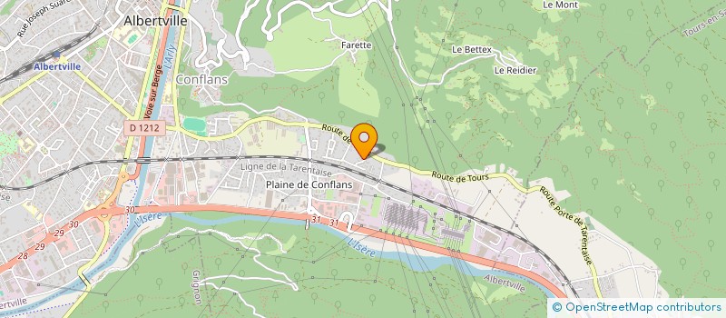 localisation de l'entreprise MADAME MATHILDE CUSIN-MERMET  ALBERTVILLE