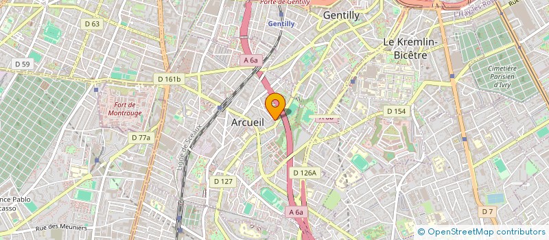 localisation de l'entreprise MADAME MATHILDE CUVELIER à ARCUEIL