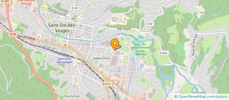 localisation de l'entreprise MADAME MATHILDE DAULY CHEVREL  SAINT-DIE-DES-VOSGES