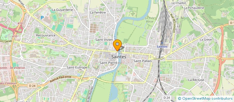 localisation de l'entreprise MADAME MATHILDE DAUMESNIL  SAINTES