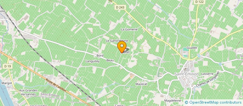 localisation de l'entreprise MADAME MATHILDE DAVID-BEAULIEU  SAINT-EMILION