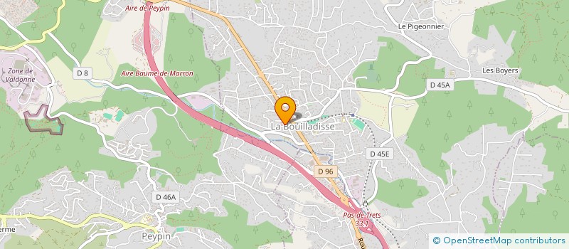 localisation de l'entreprise MADAME MATHILDE DE VALENCE DE MINARDIERE  LA BOUILLADISSE