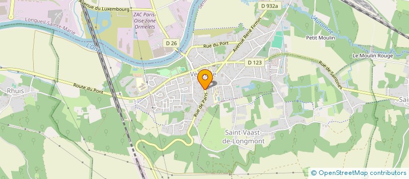 localisation de l'entreprise MADAME MATHILDE DEBRET  VERBERIE