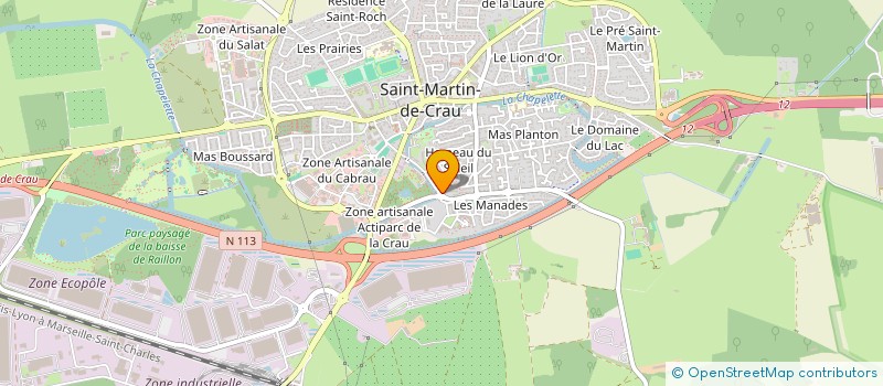 localisation de l'entreprise MADAME MATHILDE DEGRUGILLIER à SAINT-MARTIN-DE-CRAU