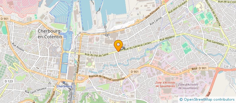 localisation de l'entreprise MADAME MATHILDE DEGUARA  CHERBOURG-EN-COTENTIN