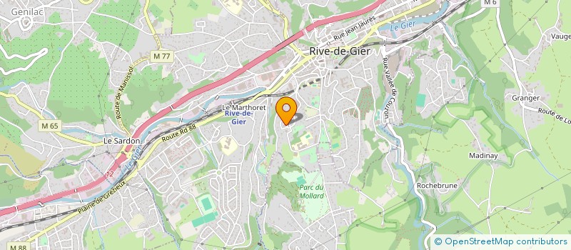 localisation de l'entreprise MADAME MATHILDE DELATTRE  RIVE-DE-GIER