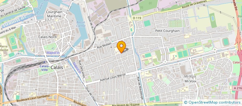 localisation de l'entreprise MADAME MATHILDE DELATTRE  CALAIS