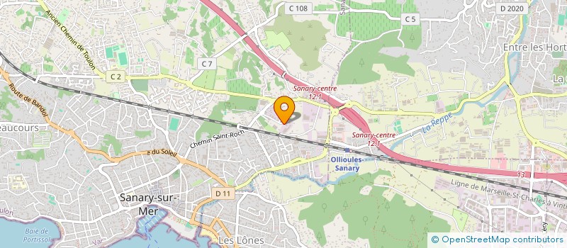 localisation de l'entreprise MADAME MATHILDE DELMAS  LE CASTELLET