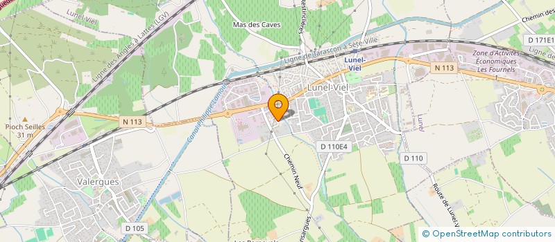 localisation de l'entreprise MADAME MATHILDE DELORME à LUNEL-VIEL