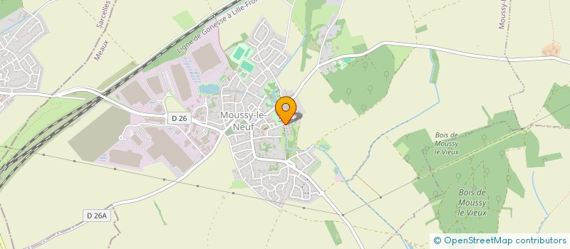 localisation de l'entreprise MADAME MATHILDE DERUYFFELAERE  MOUSSY-LE-NEUF