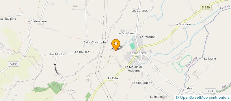 localisation de l'entreprise MADAME MATHILDE DESTIVAL  FEUGERES