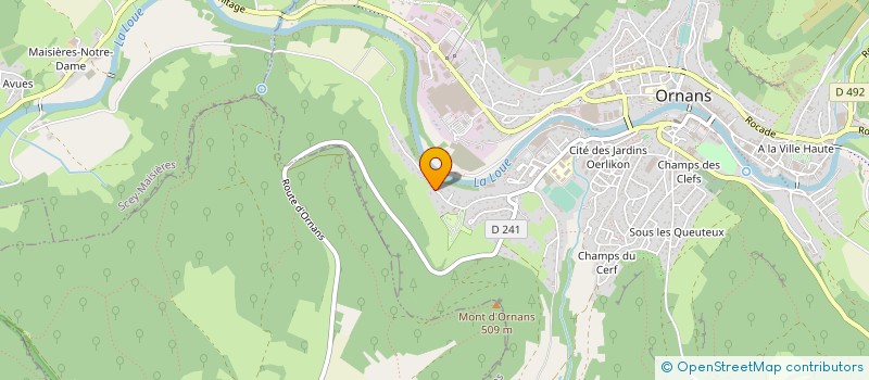 localisation de l'entreprise MADAME MATHILDE DOMENGET  ORNANS