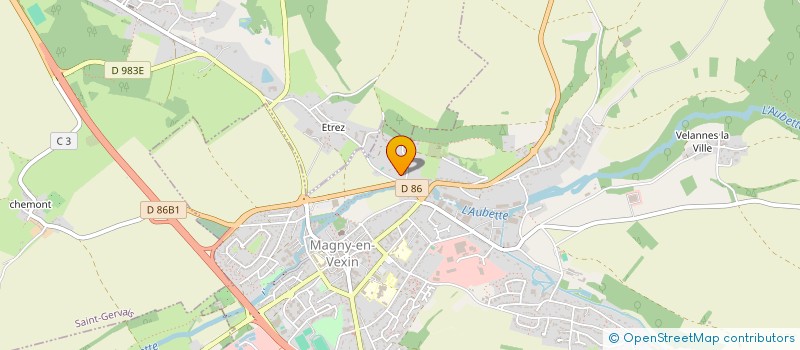 localisation de l'entreprise MADAME MATHILDE DONNET  MAGNY-EN-VEXIN