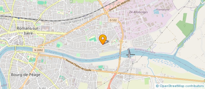 localisation de l'entreprise MADAME MATHILDE DOUZAL  ROMANS-SUR-ISERE