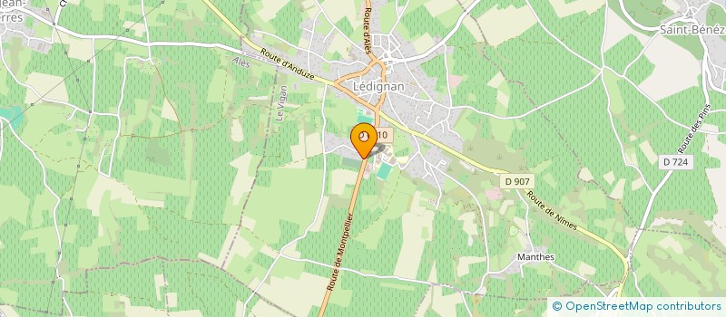 localisation de l'entreprise MADAME MATHILDE DRAUSSIN  LEDIGNAN