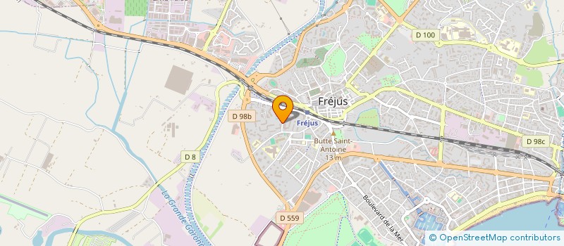 localisation de l'entreprise MADAME MATHILDE DUBOIS à FREJUS
