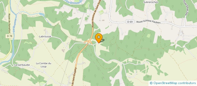 localisation de l'entreprise MADAME MATHILDE DUFRAISSE  BRANTOME EN PERIGORD