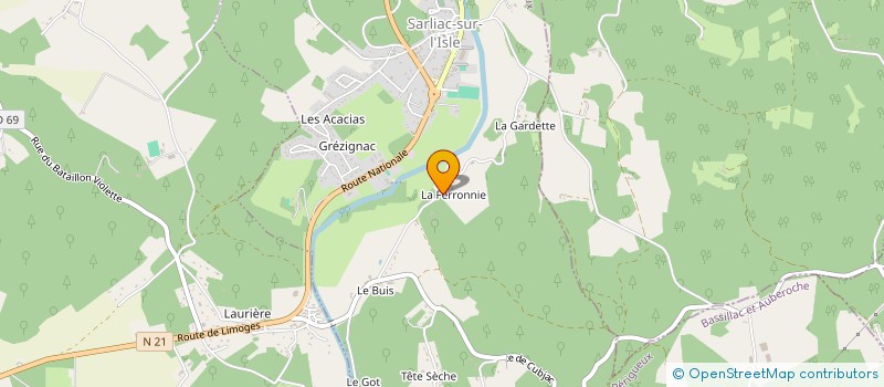 localisation de l'entreprise MADAME MATHILDE DURAND  SARLIAC-SUR-L'ISLE