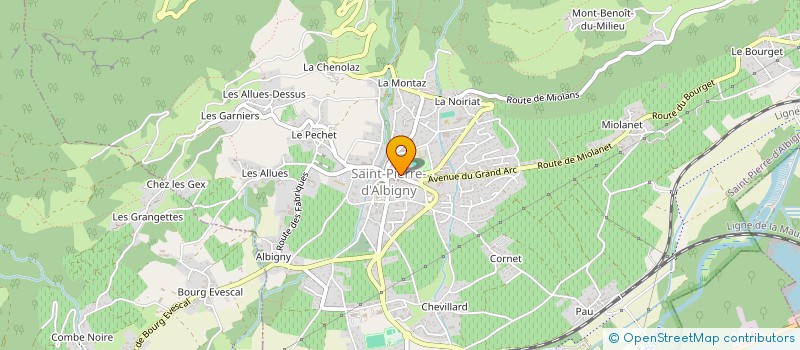 localisation de l'entreprise MADAME MATHILDE DUTEL  SAINT-PIERRE-D'ALBIGNY