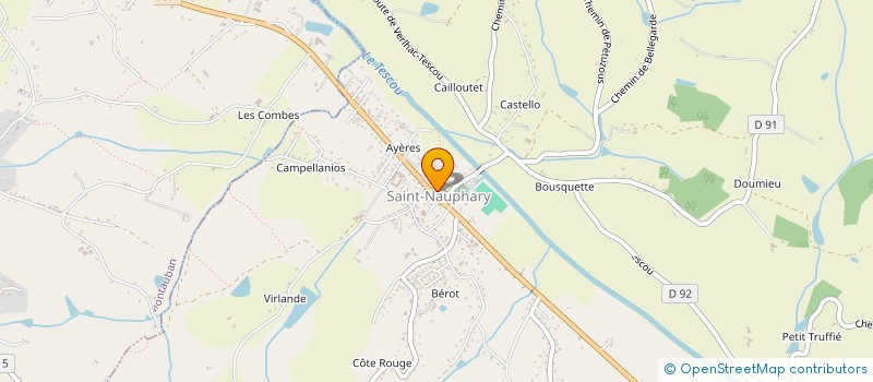 localisation de l'entreprise MADAME MATHILDE ESCALETTE  SAINT-NAUPHARY