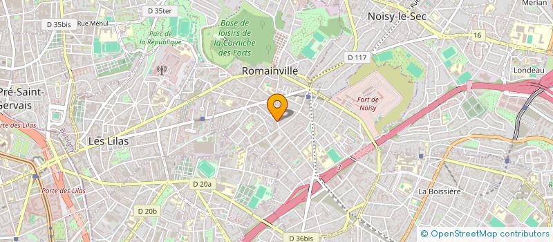 localisation de l'entreprise MADAME MATHILDE EVRARD  ROMAINVILLE