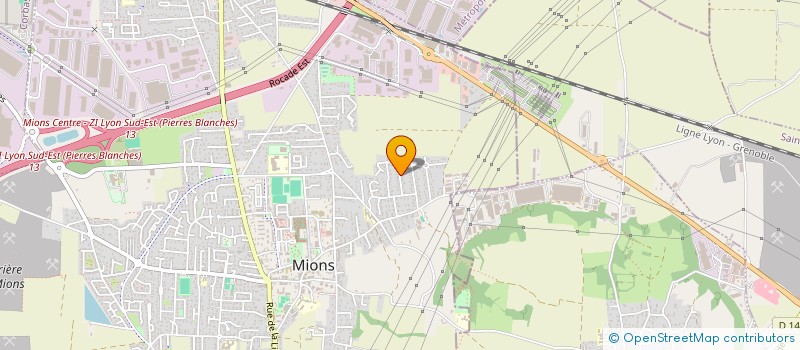 localisation de l'entreprise MADAME MATHILDE EVRARD  MIONS