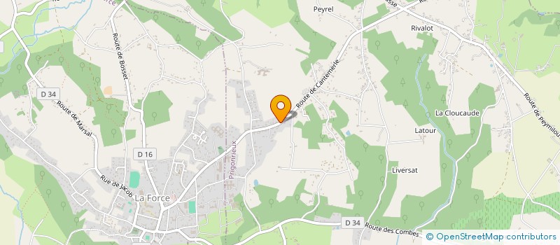 localisation de l'entreprise MADAME MATHILDE FABRE  LA FORCE