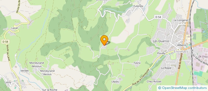 localisation de l'entreprise MADAME MATHILDE FANTIN  ENTRELACS