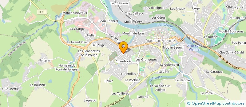 localisation de l'entreprise MADAME MATHILDE FARGEOT  AIXE-SUR-VIENNE