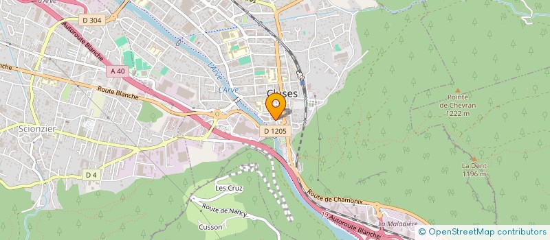 localisation de l'entreprise MADAME MATHILDE FAUQUET  CLUSES