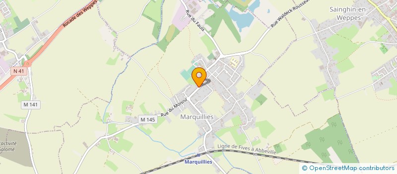 localisation de l'entreprise MADAME MATHILDE FENART  MARQUILLIES