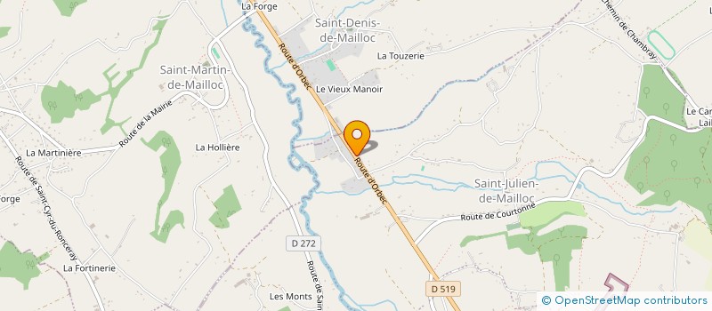 localisation de l'entreprise MADAME MATHILDE FEUILLYE  VALORBIQUET