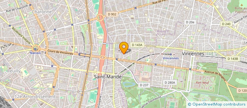 localisation de l'entreprise MADAME MATHILDE FLEURY  VINCENNES