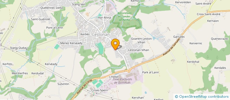 localisation de l'entreprise MADAME MATHILDE FORTIN  ERGUE-GABERIC