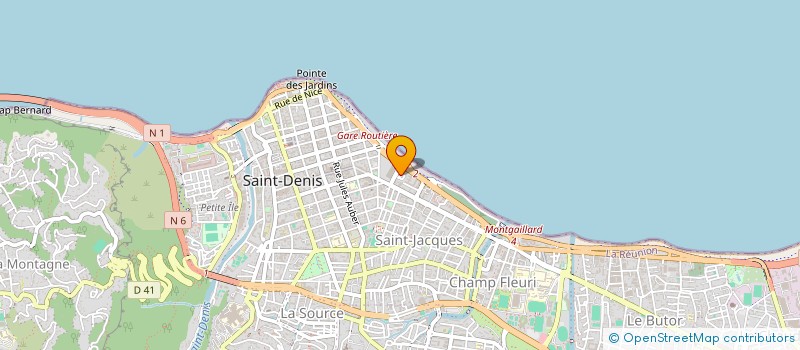 localisation de l'entreprise MADAME MATHILDE FOSSY à SAINT-DENIS