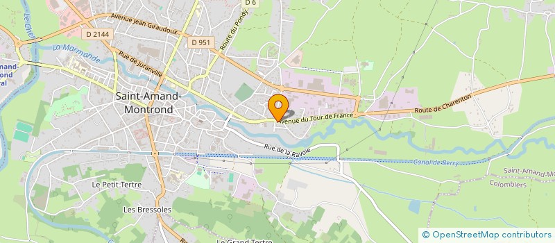 localisation de l'entreprise MADAME MATHILDE FOURNIER à SAINT-AMAND-MONTROND