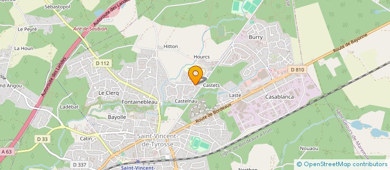 localisation de l'entreprise MADAME MATHILDE FOURNIER  SAINT-VINCENT-DE-TYROSSE