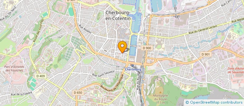 localisation de l'entreprise MADAME MATHILDE FRANCOIS  CHERBOURG-EN-COTENTIN