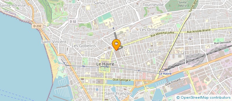 localisation de l'entreprise MADAME MATHILDE FROMAGER  LE HAVRE